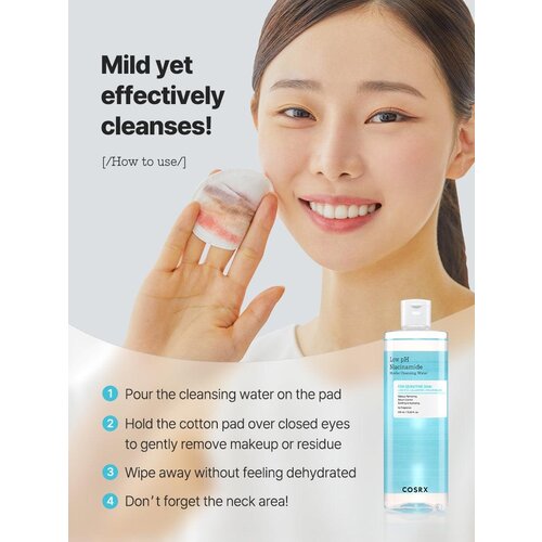 COSRX Low pH Niacinamide Micellar Cleansing Water 400mL COSRX Low pH Niacinamide Micellar Cleansing Water 400mL