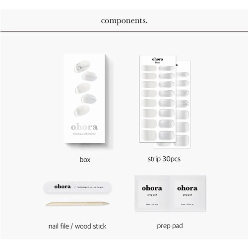Ohora Semicured Gel Strip Nail N