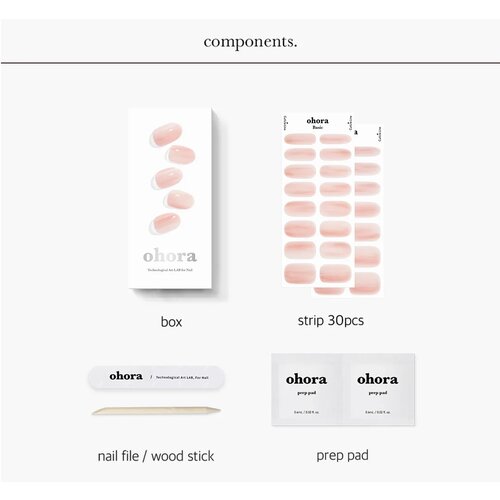 Ohora Semicured Gel Strip Nail N