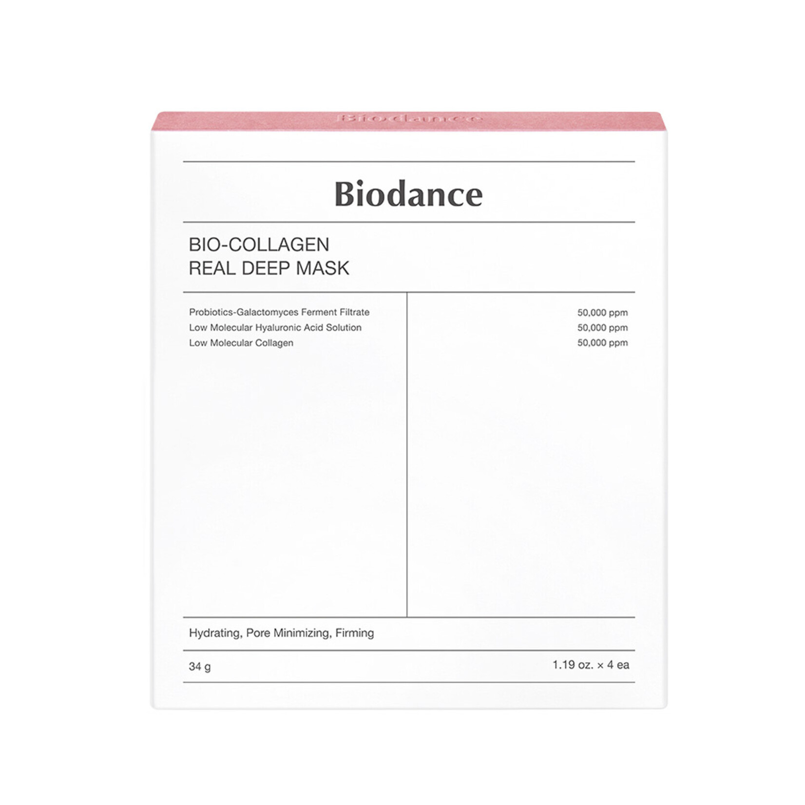 BIODANCE Bio-Collagen Real Deep Mask 4pcs