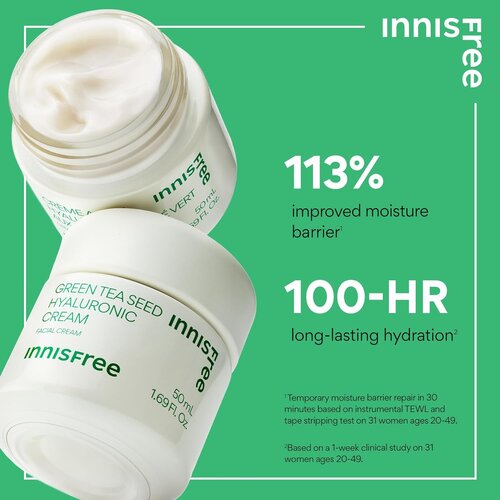 INNISFREE Green Tea Seed Hyaluronic Cream 50mL INNISFREE Green Tea Seed Hyaluronic Cream 50mL