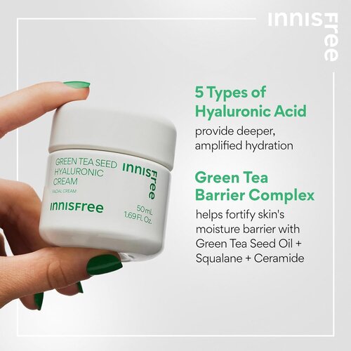 INNISFREE Green Tea Seed Hyaluronic Cream 50mL INNISFREE Green Tea Seed Hyaluronic Cream 50mL