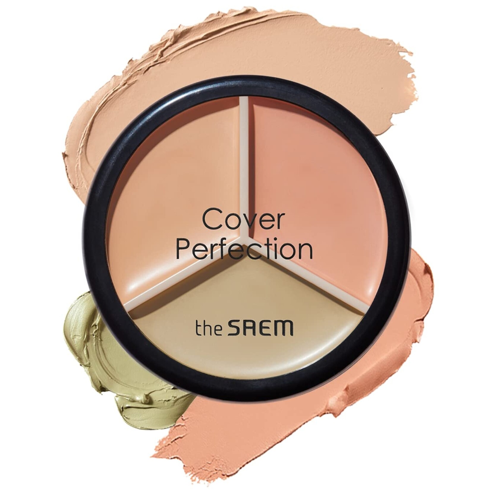 The Saem Cover Perfection Triple Pot Concealer 4.5g*3 #01 Correct Beige