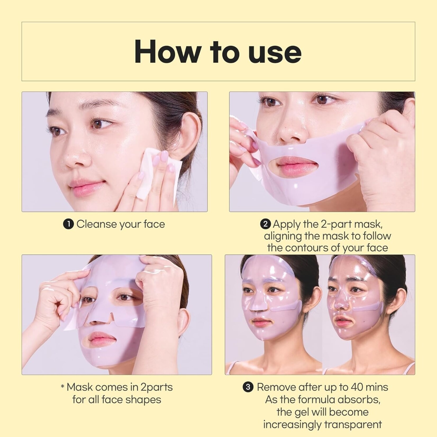 LUVUM Afterglow Yuja Gel Mask 5pcs