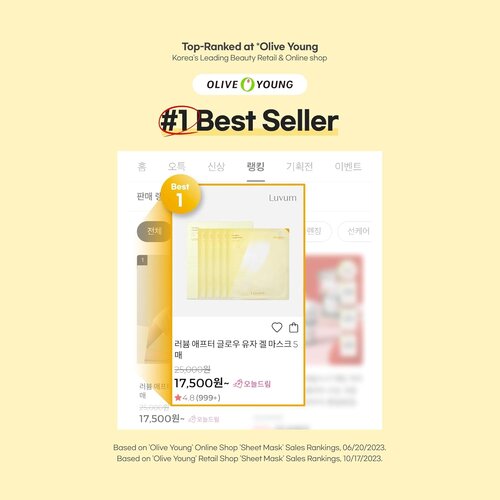 LUVUM Afterglow Yuja Gel Mask 5pcs LUVUM Afterglow Yuja Gel Mask 5pcs