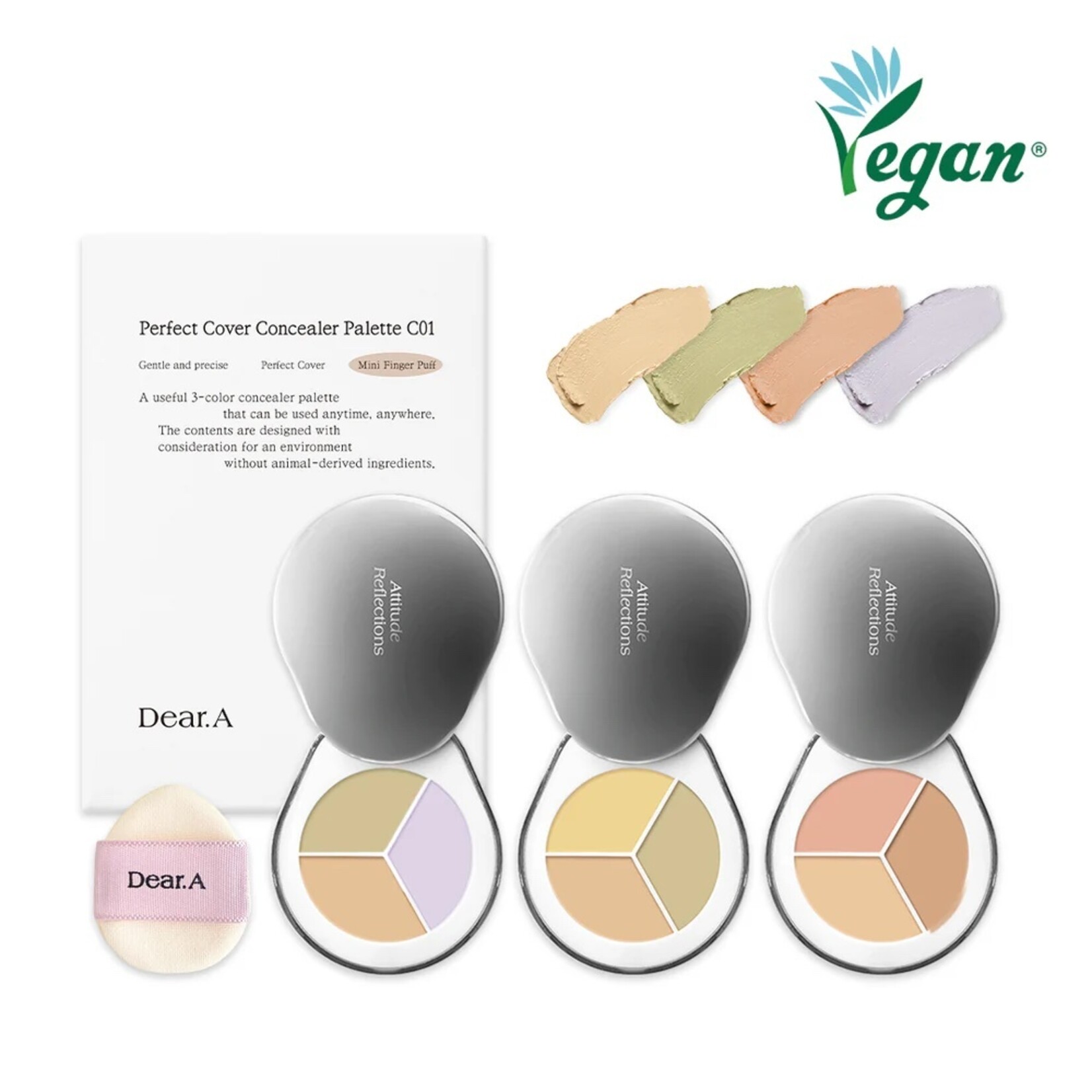 Dear.A Perfect Cover Concealer Palette 4g