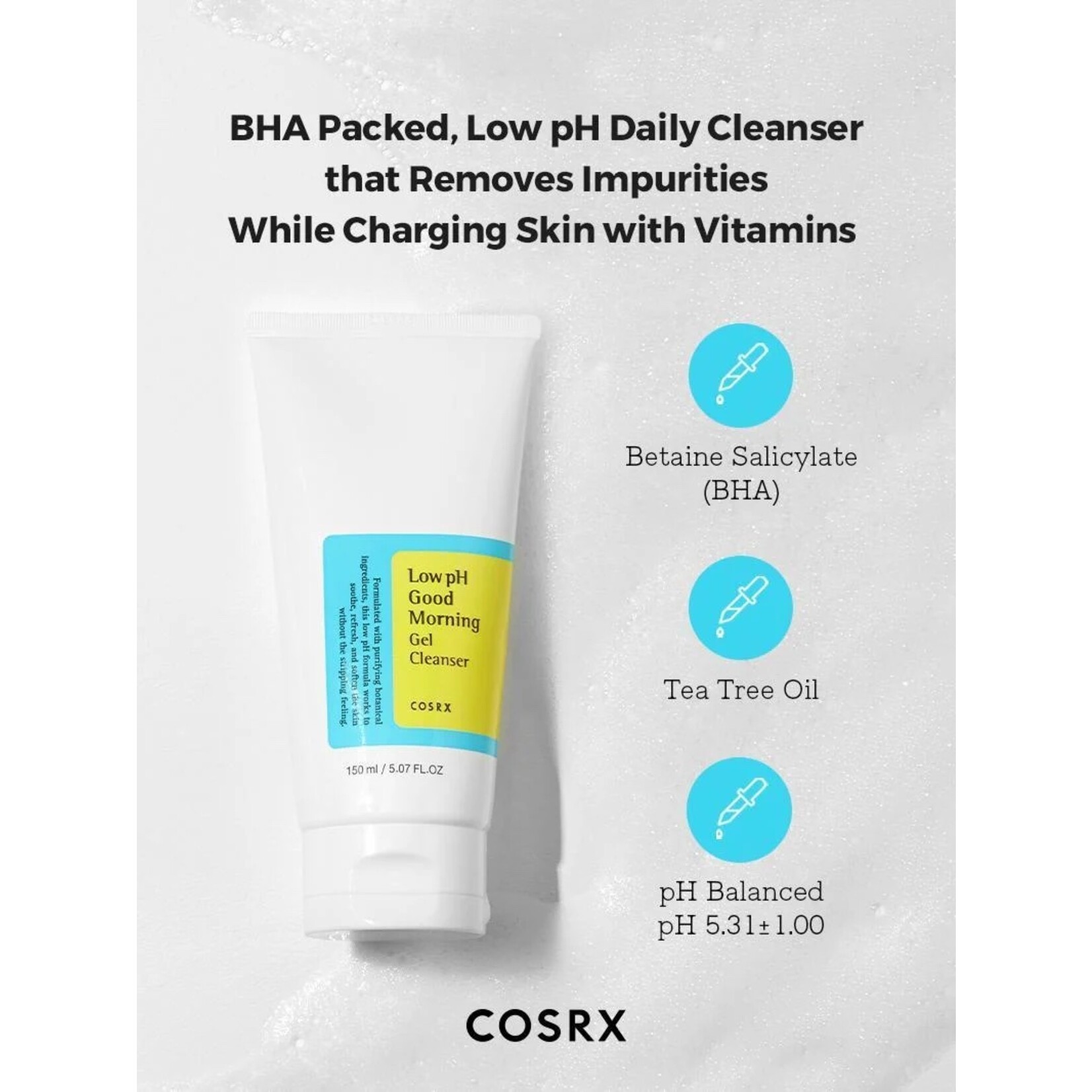 COSRX Low pH Good Morning Gel Cleanser 150mL