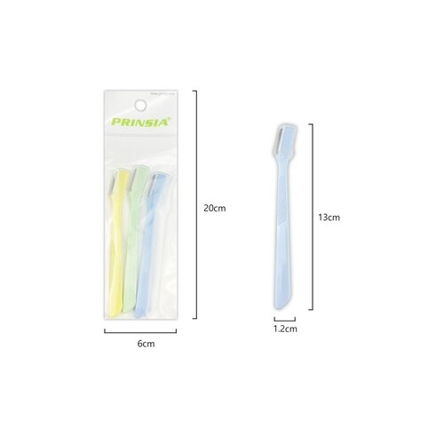 PRINSIA Eyebrow Razor 3p