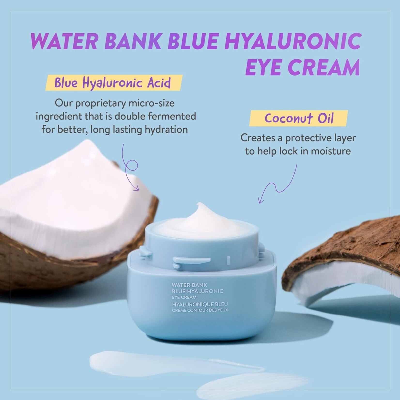 LANEIGE Water Bank Blue Hyaluronic Eye Cream 25mL - For Normal to Dry Skin