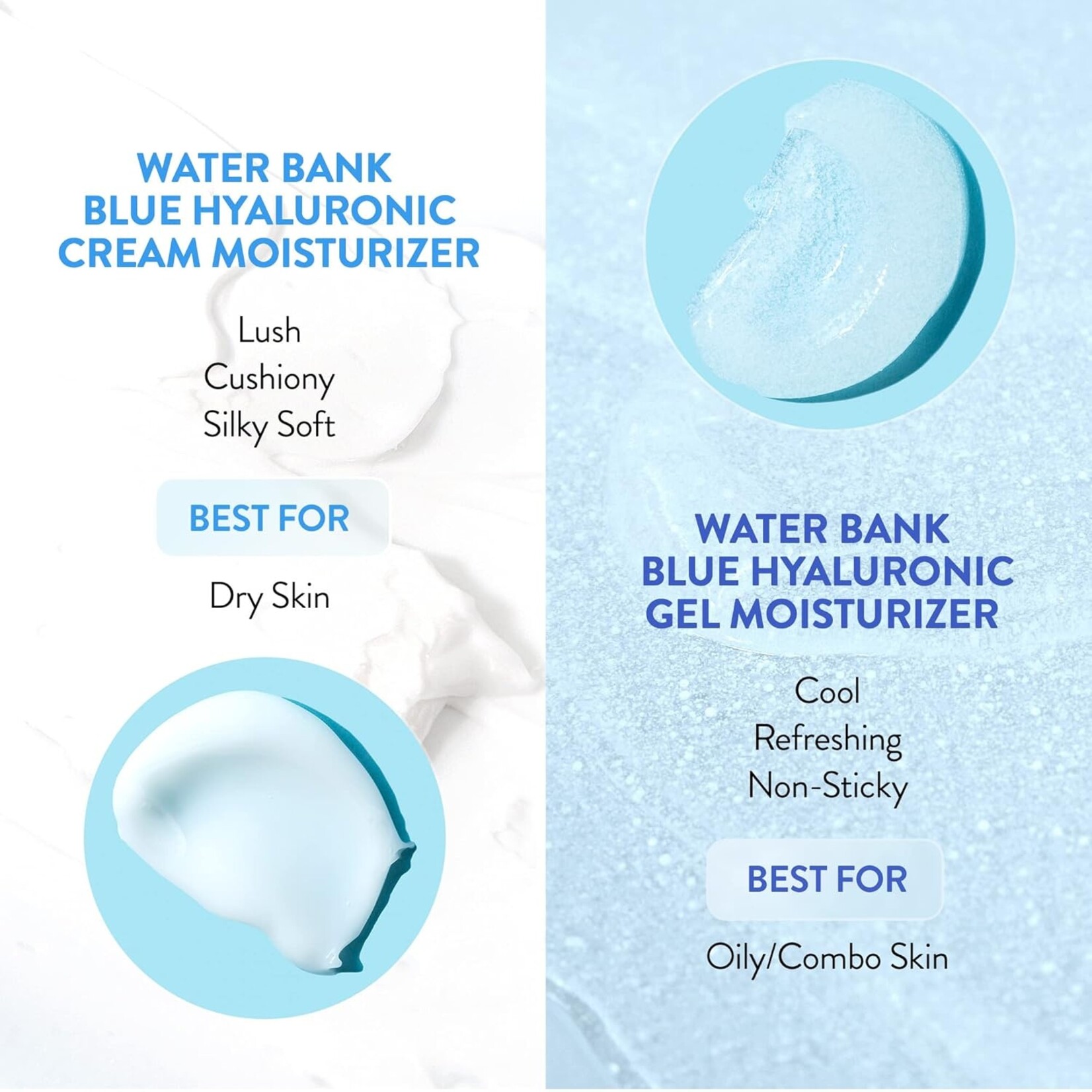 LANEIGE Water Bank Blue Hyaluronic Cream 50mL - For Normal to Dry Skin