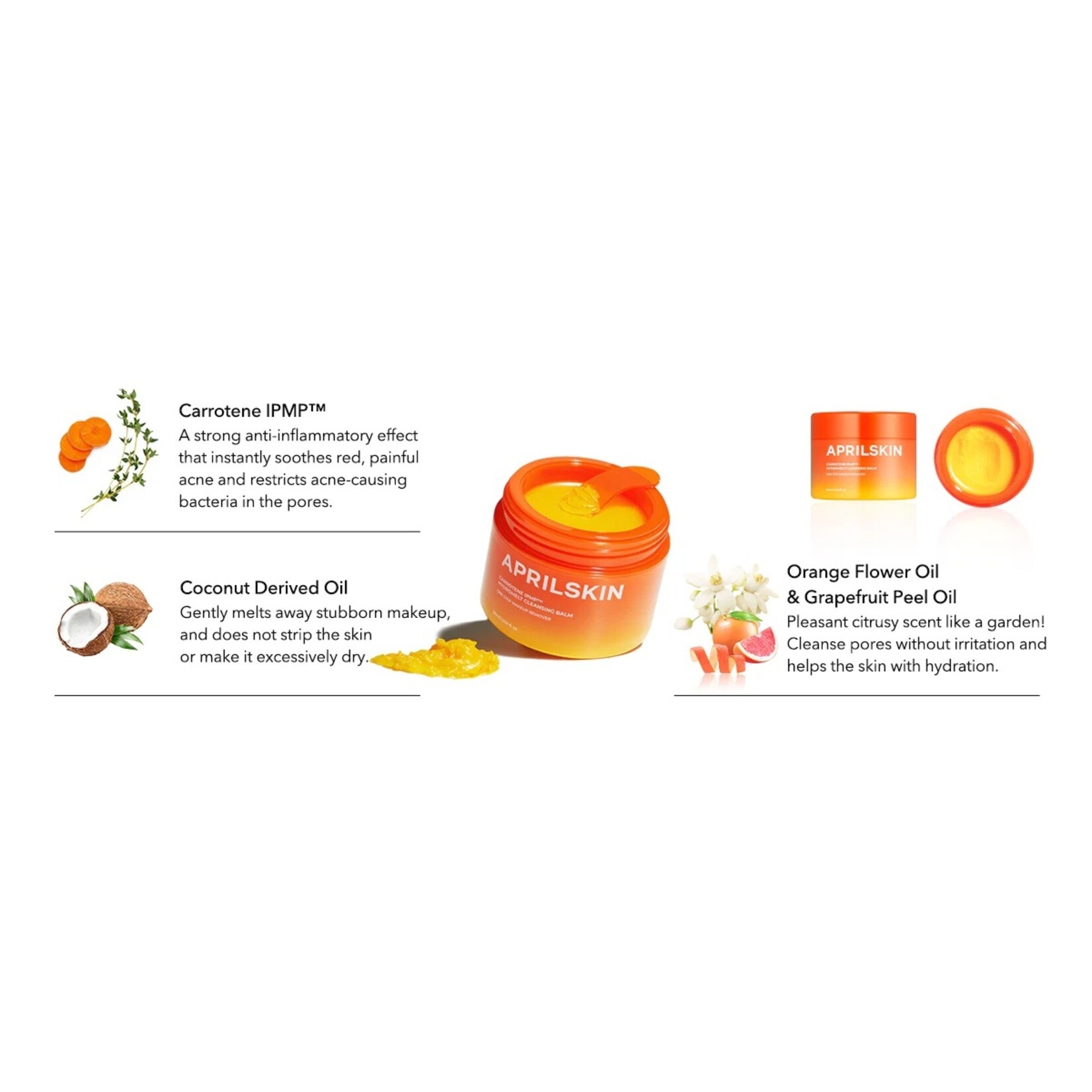 APRILSKIN Carrotene IPMP Hydromelt Cleansing Balm 90mL