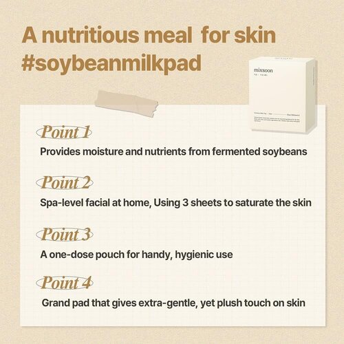 Mixsoon Soybean Milk Pad 16mL 10pcs Mixsoon Soybean Milk Pad 16mL 10pcs