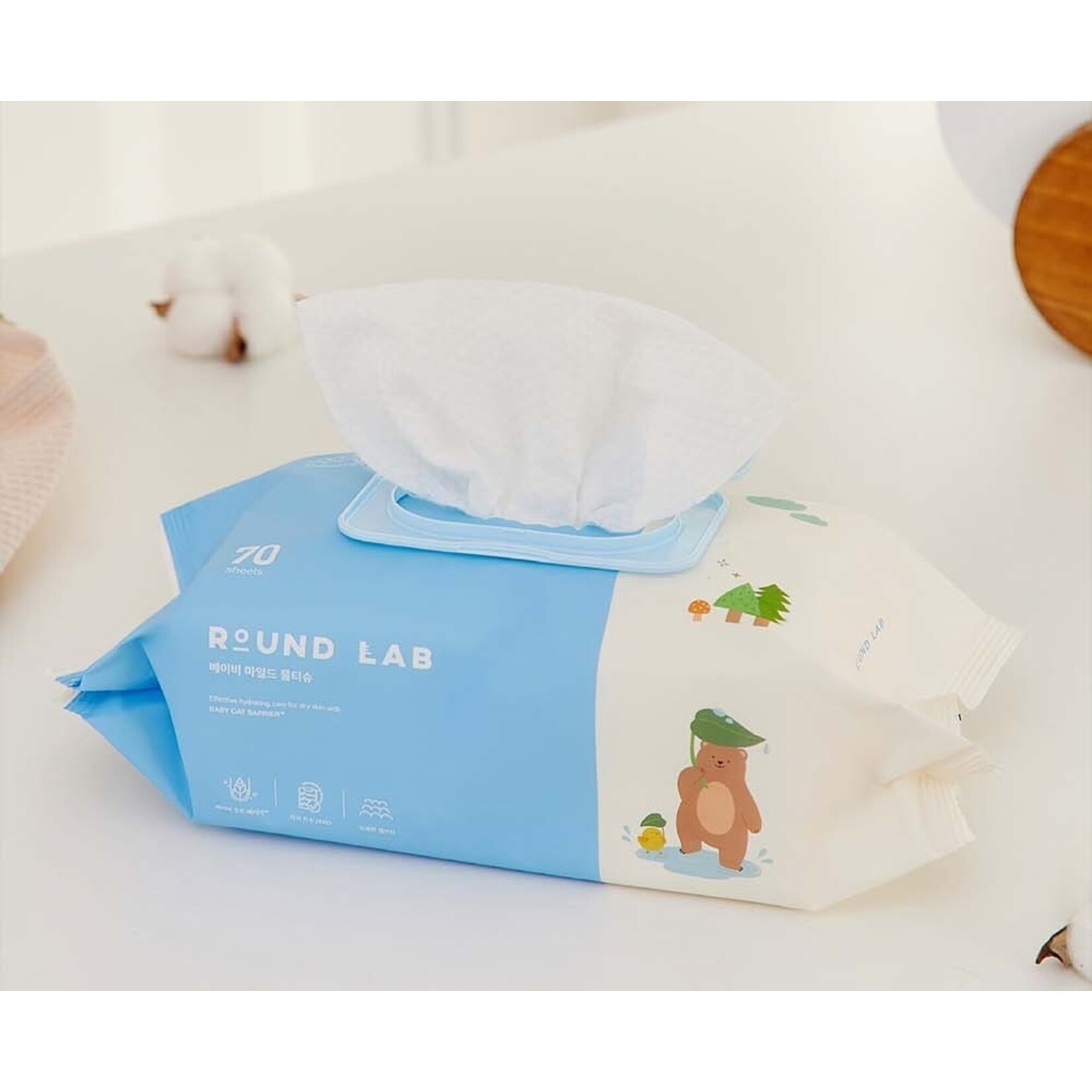 Round Lab Baby Mild Wet Wipes 70p