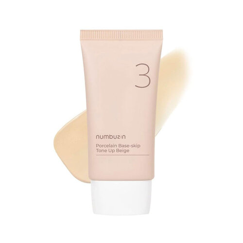 numbuz:n No.03 Porcelain Base-Skip Tone Up Beige 50mL numbuz:n No.03 Porcelain Base-Skip Tone Up Beige 50mL