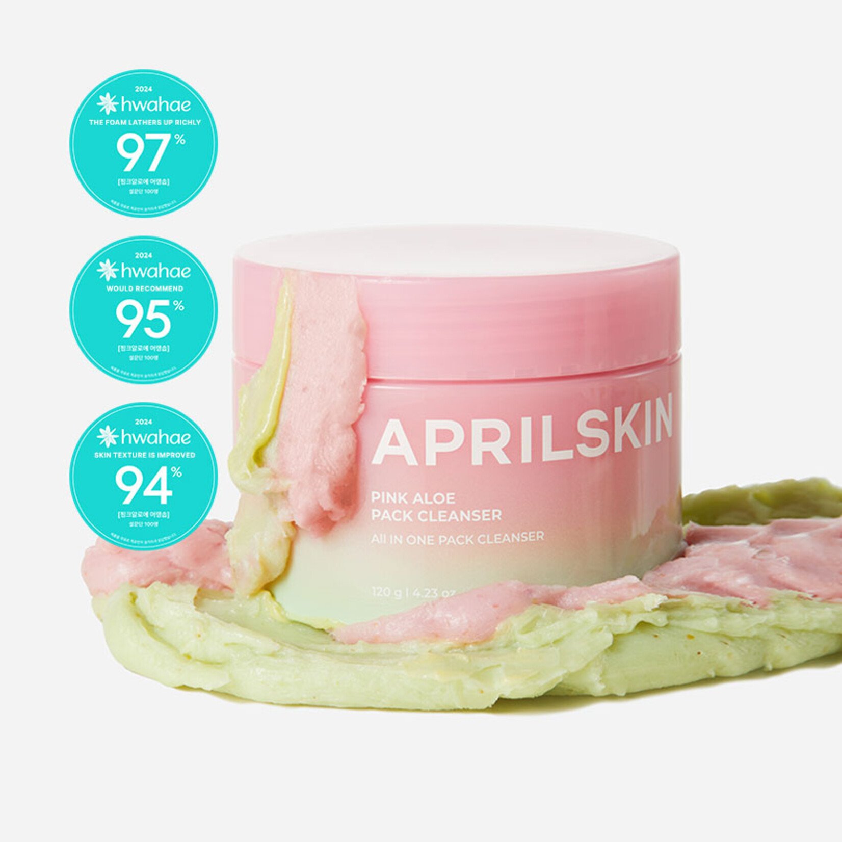 APRILSKIN Pink Aloe Pack Cleanser 120g