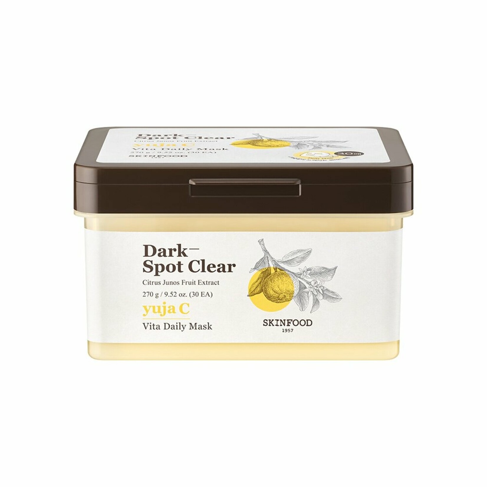 SKINFOOD Yuja C Dark-Spot Clear Daily Mask 30pcs