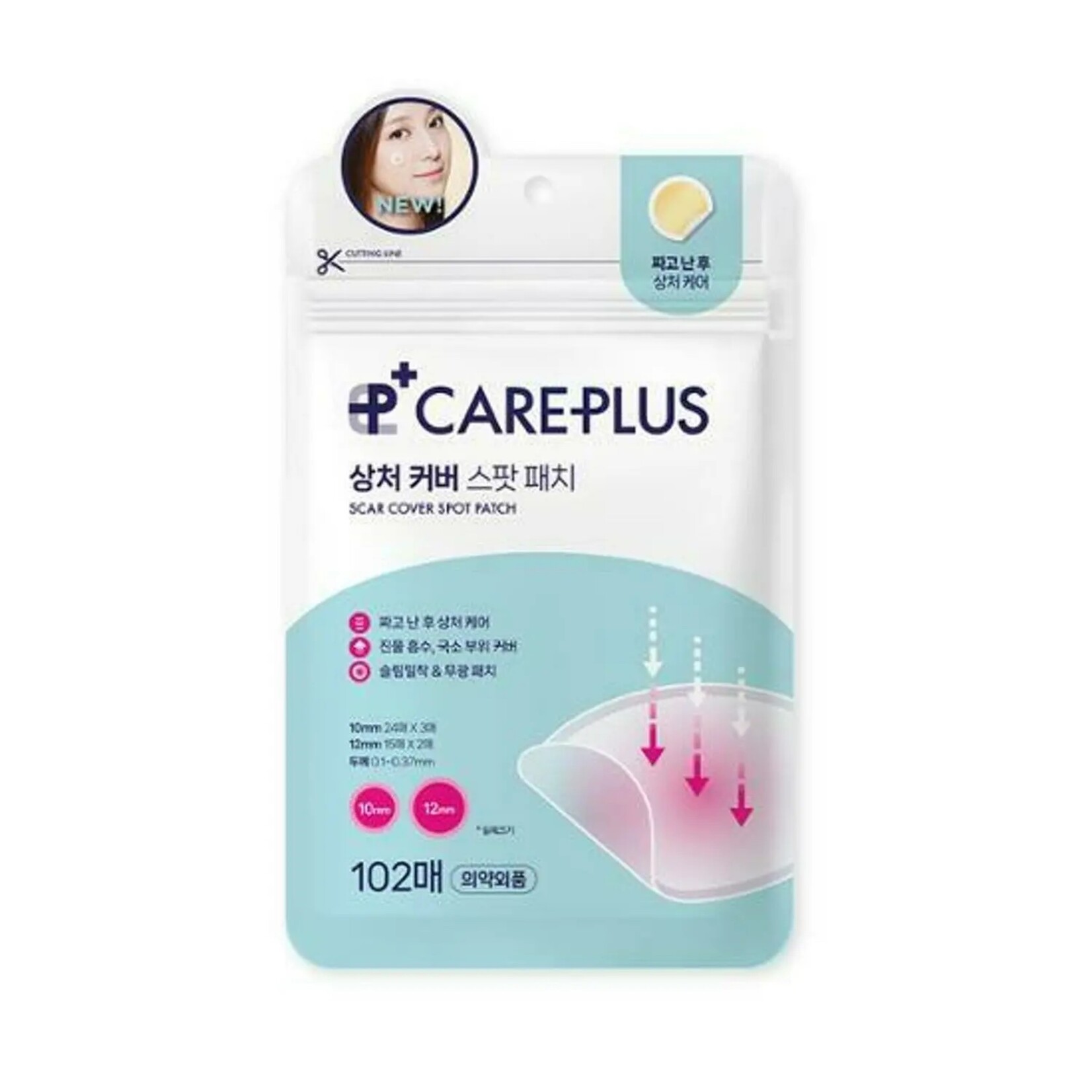 CarePlus Scar Cover Spot Patch 102p