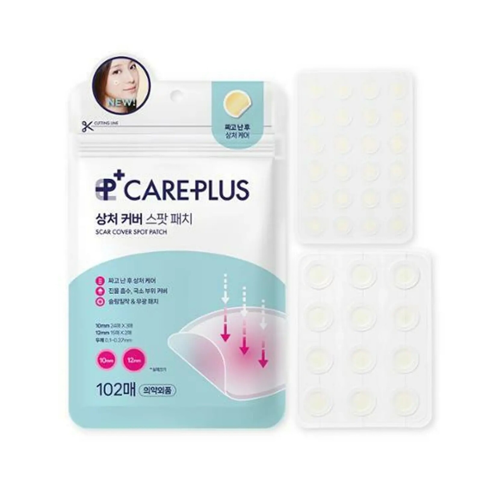 CarePlus Scar Cover Spot Patch 102p
