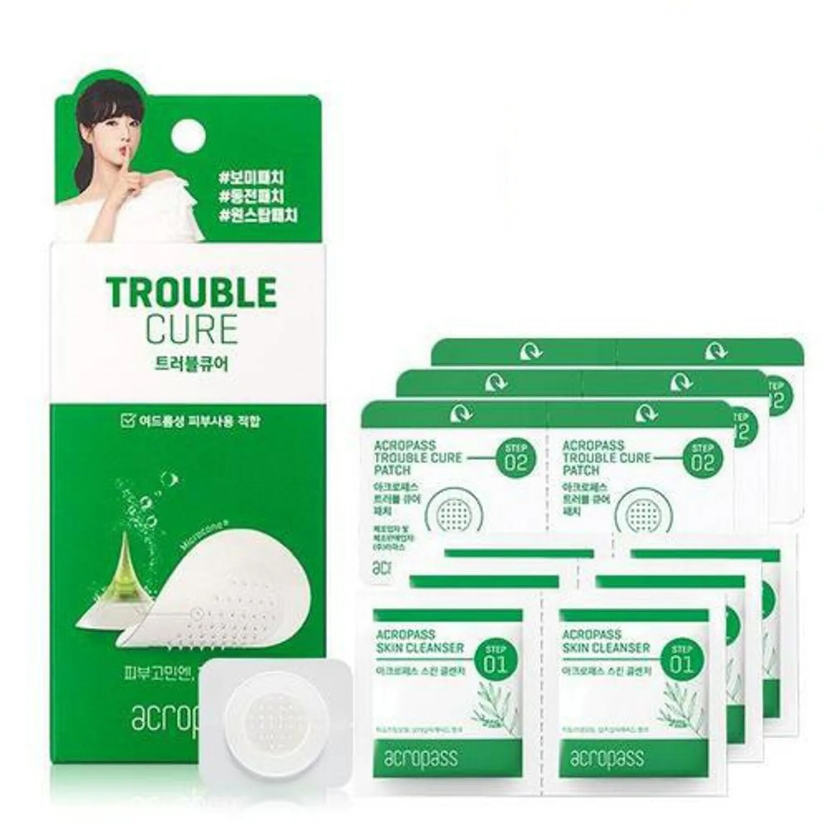 ACROPASS Trouble Cure (6 Skin Cleanser + 6 Microdart Patches)