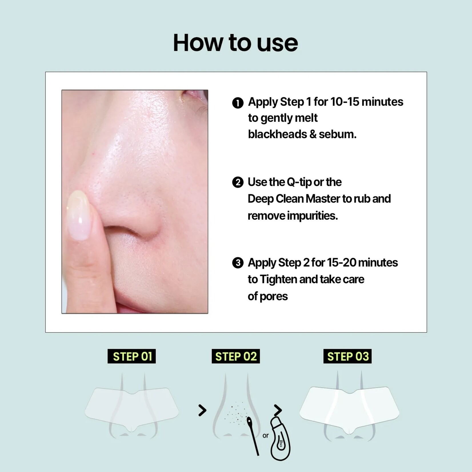ILSO Natural Mild Clear Nose Pack 5p