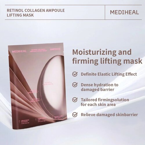 MEDIHEAL Retinol Collagen Ampoule Lifting Mask 1p MEDIHEAL Retinol Collagen Ampoule Lifting Mask 1p