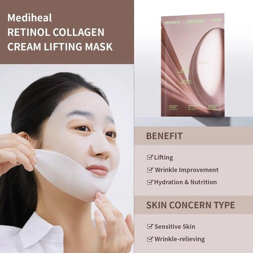 MEDIHEAL Retinol Collagen Cream Lifting Mask 1p MEDIHEAL Retinol Collagen Cream Lifting Mask 1p