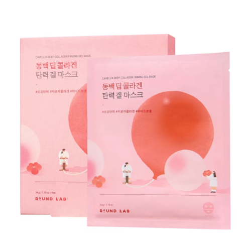Round Lab Camellia Deep Collagen Firming Gel Mask 34mL*4p
