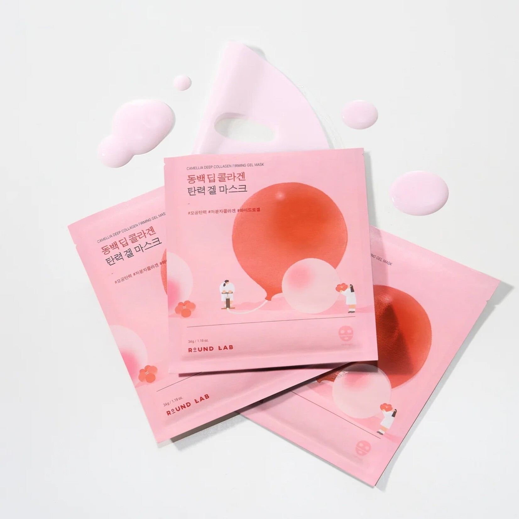 Round Lab Camellia Deep Collagen Firming Gel Mask 34mL*1p