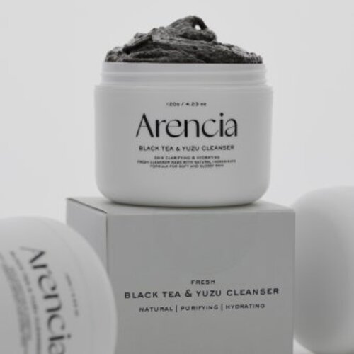 ARENCIA Black Tea  & Yuzu Rice Mochi Cleanser 120g
