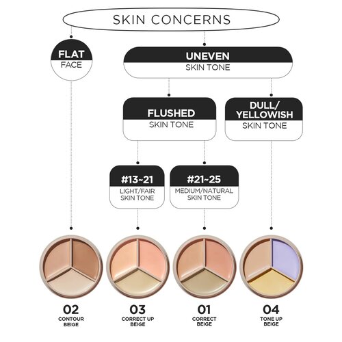 The Saem Cover Perfection Triple Pot Concealer 4.5g*3 set
