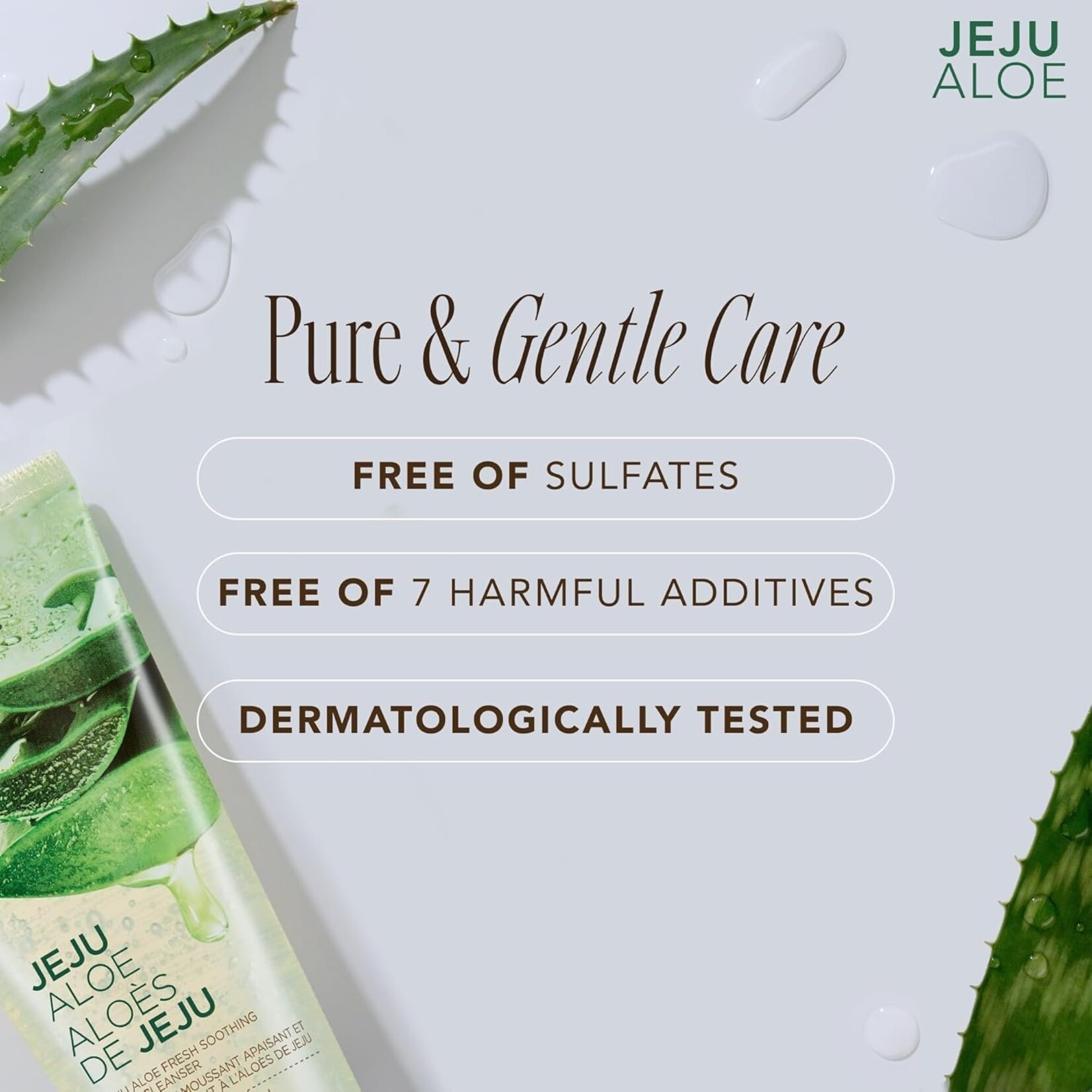 THE FACE SHOP Jeju Aloe Fresh Soothing Foam Cleanser 150mL