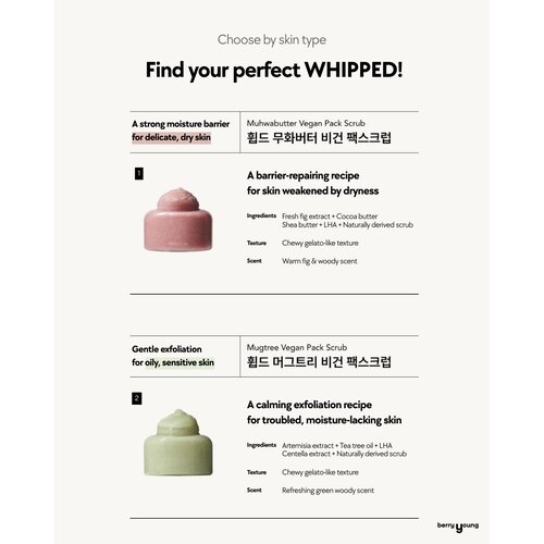 WHIPPED Cacao and Shea & Fig Vegan Pack Scrub 210g