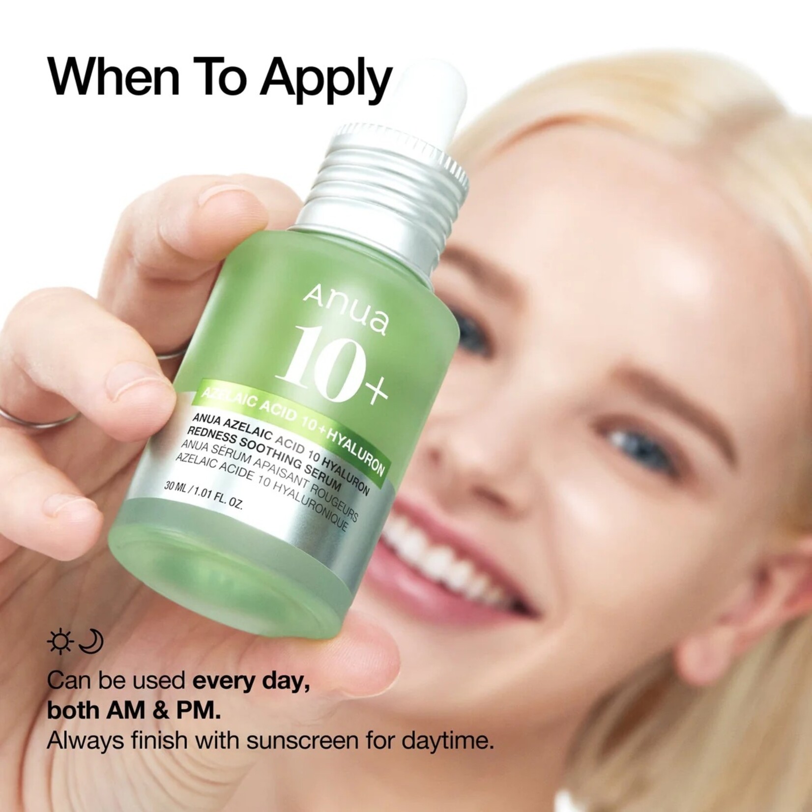 ANUA Azelaic Acid 10 Hyaluron Redness Soothing Serum 30mL