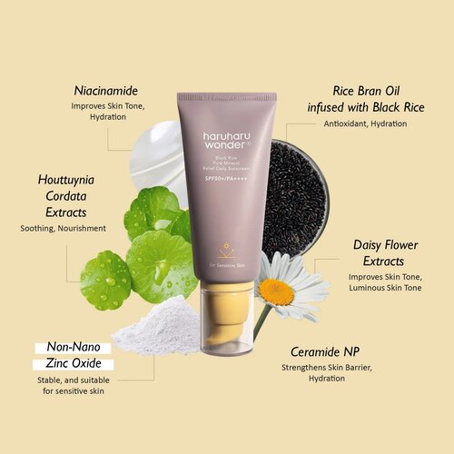 haruharu wonder Black Rice Pure Mineral Relief Daily Sunscreen 50mL
