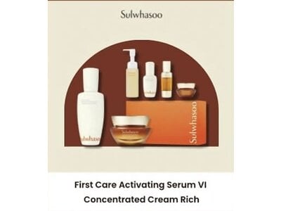 Sulwhasoo First Care Activating Serum VI 90mL & Concentrated Ginseng Renewing Cream Rich 50mL Set