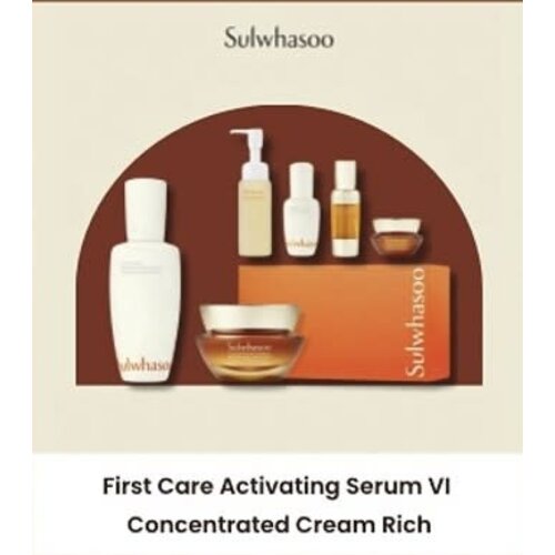 Sulwhasoo First Care Activating Serum VI 90mL & Concentrated Ginseng Renewing Cream Rich 50mL Set Sulwhasoo First Care Activating Serum VI 90mL & Concentrated Ginseng Renewing Cream Rich 50mL Set