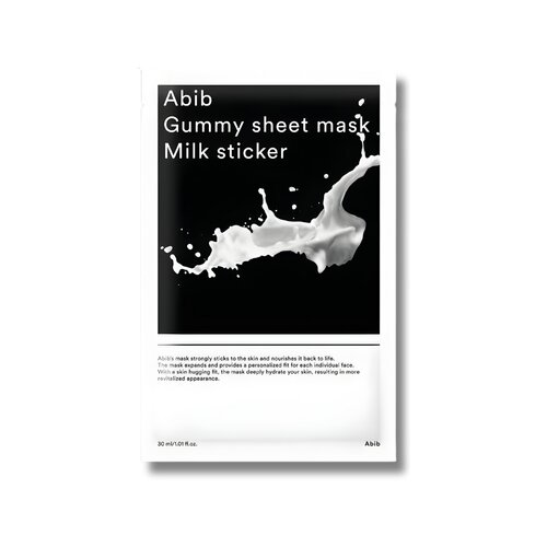 Abib Gummy Sheet Mask 1p #Milk Sticker Abib Gummy Sheet Mask 1p #Milk Sticker