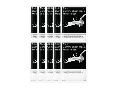 Abib Gummy Sheet Mask 10pcs #Milk Sticker