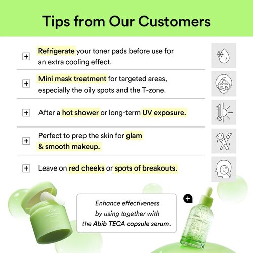 Abib Green LHA Pore Pad Clear Touch 60pcs Abib Green LHA Pore Pad Clear Touch 60pcs