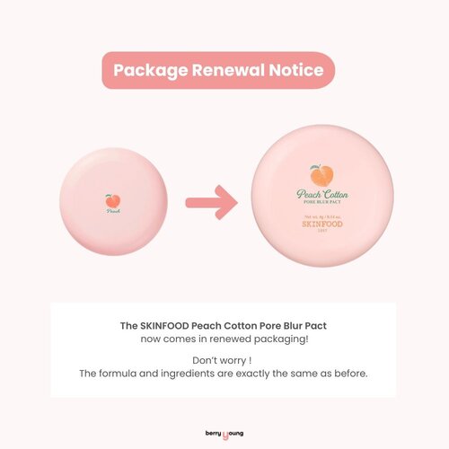 SKINFOOD Peach Cotton Pore Blur Pact 4g