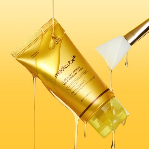 MEDICUBE Kojic Acid Turmeric Night Wrapping Mask 75mL MEDICUBE Kojic Acid Turmeric Night Wrapping Mask 75mL