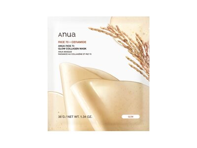 ANUA Rice 70 Glow Collagen Mask 38g 1p