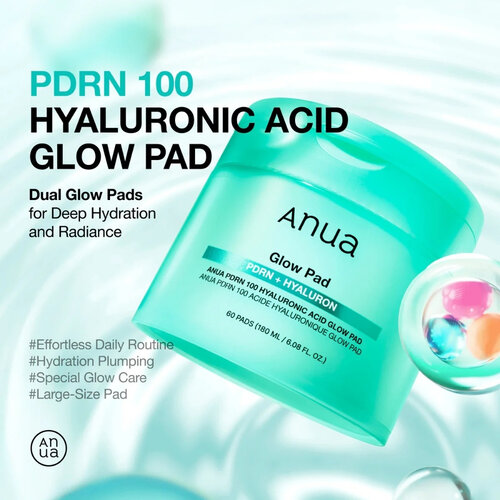 ANUA PDRN Hyaluronic Glow Pad 180mL / 60pads