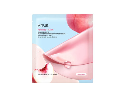 ANUA Peach 70 Niacin Brightening Collagen Mask 38g 1p
