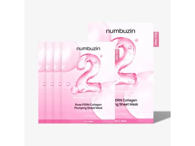 numbuz:n No.02 Rose PDRN Collagen Plumping Sheet Mask 5pcs