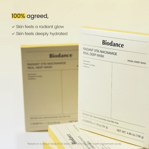 BIODANCE Radiant Vita Niacinamide Real Deep Mask 34 g