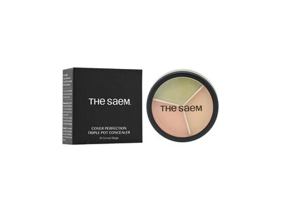 The Saem Cover Perfection Triple Pot Concealer 4.5g*3 #01 Correct Beige
