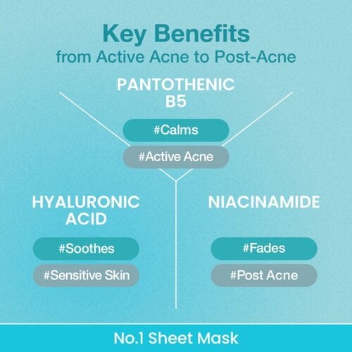 numbuz:n No.01 Pantothenic B5 Hyaluronic Active Clear Mask 26 mL