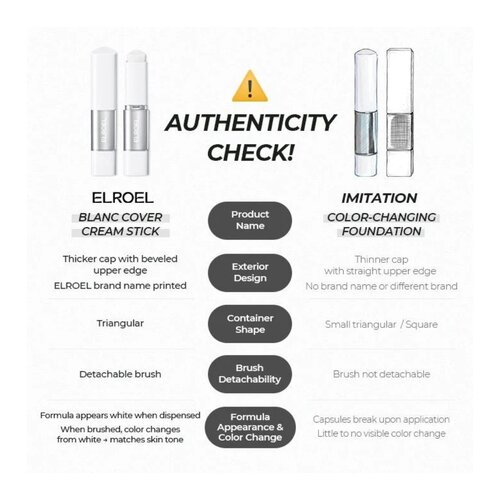 ELROEL Blanc Cover Cream Stick 13g