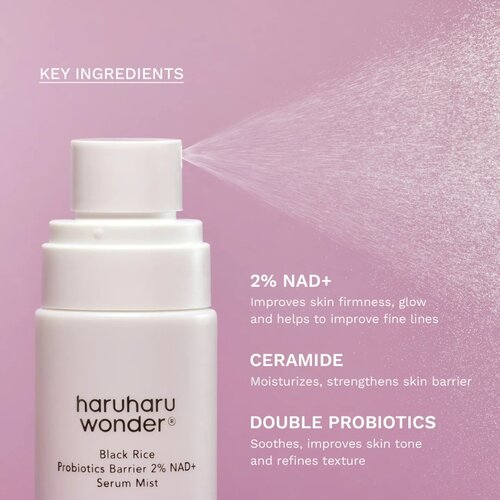 haruharu wonder Black Rice Probiotics Barrier 2% NAD  + Serum Mist 80 mL